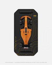 Wall Mount Car Display Yellow Waves D17