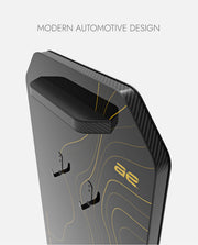 Wall Mount Car Display Yellow Waves D17