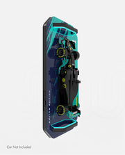 Mercedes AMG F1 Wall Mount Car Display Green Brush D8