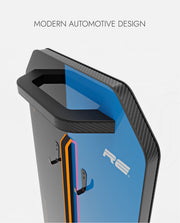 McLaren F1 D1 Wall Mount Car Display Half Blue D2