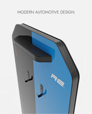 McLaren F1 D1 Wall Mount Car Display Half Blue D2