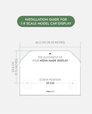 Universal Wall Mount Car Display Flower Pattern D18