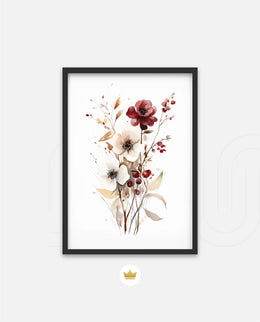 Crimson Ivory Bloom