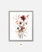 Crimson Ivory Bloom