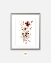 Crimson Ivory Bloom
