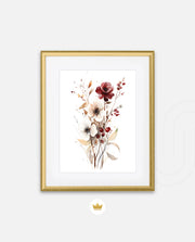 Crimson Ivory Bloom