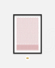 Keffiyeh Pattern Red