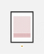 Keffiyeh Pattern Red
