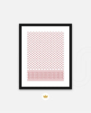 Keffiyeh Pattern Red