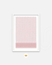 Keffiyeh Pattern Red