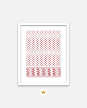 Keffiyeh Pattern Red