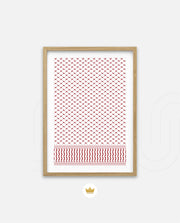 Keffiyeh Pattern Red