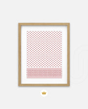 Keffiyeh Pattern Red