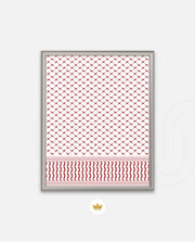 Keffiyeh Pattern Red