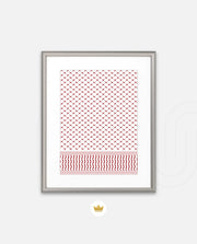 Keffiyeh Pattern Red