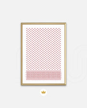 Keffiyeh Pattern Red