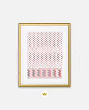 Keffiyeh Pattern Red