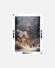 Snowy Church Evening