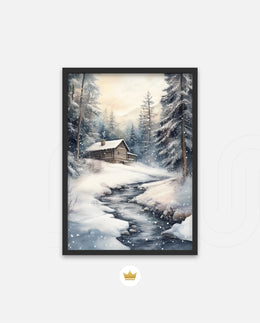 Snowy Cabin Retreat