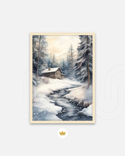 Snowy Cabin Retreat