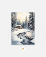 Snowy Cabin Retreat