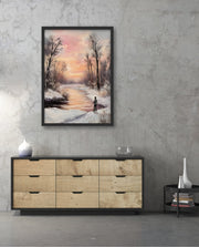 Winter Sunset Reflection