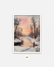 Winter Sunset Reflection
