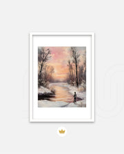 Winter Sunset Reflection