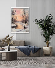 Winter Sunset Reflection