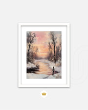 Winter Sunset Reflection