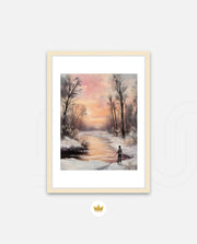 Winter Sunset Reflection
