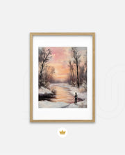 Winter Sunset Reflection