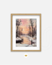 Winter Sunset Reflection