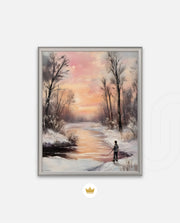 Winter Sunset Reflection