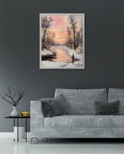 Winter Sunset Reflection