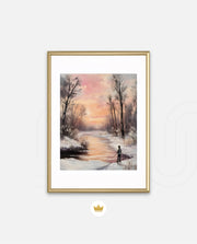 Winter Sunset Reflection
