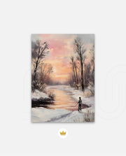 Winter Sunset Reflection