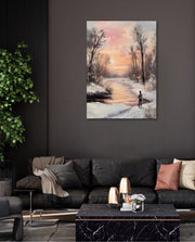 Winter Sunset Reflection