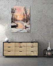 Winter Sunset Reflection