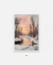 Winter Sunset Reflection