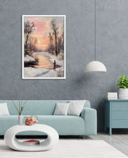 Winter Sunset Reflection