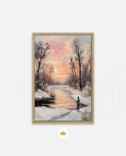 Winter Sunset Reflection