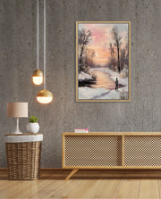 Winter Sunset Reflection
