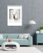 Majestic Winter Stag