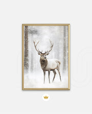 Majestic Winter Stag