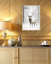 Majestic Winter Stag