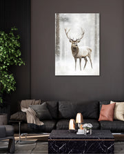 Majestic Winter Stag