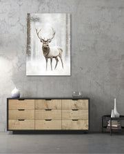 Majestic Winter Stag