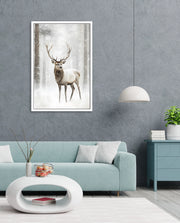 Majestic Winter Stag