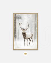 Majestic Winter Stag